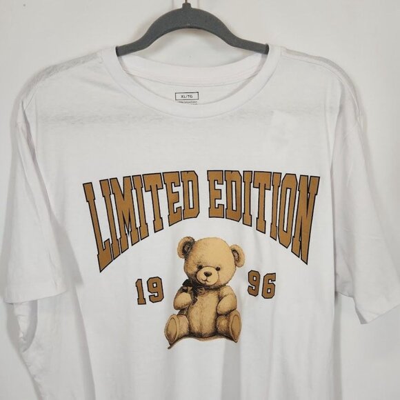 Limited Edition 1995 Bear Short Sleeve Crewneck Graphic Tee in‎ White Size XL - Picture 2 of 6